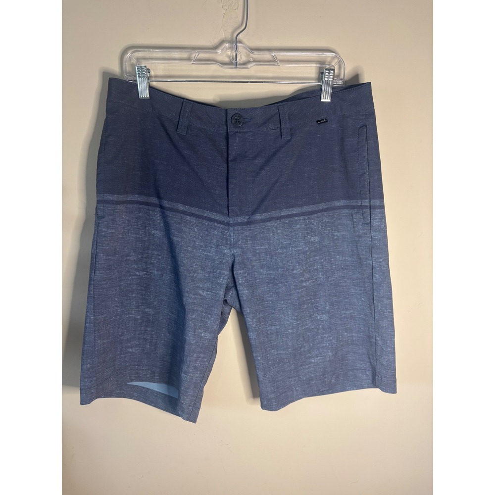 TravisMathew Mens Blue Colorblock Hybrid Golf‎ Shorts Size 34 Stretch Lifestyle